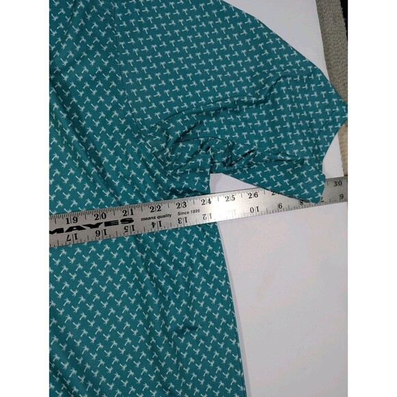 Footjoy Golf Polo Mens XL Palm Tree Graphic Green Casual Stretch - Picture 9 of 10